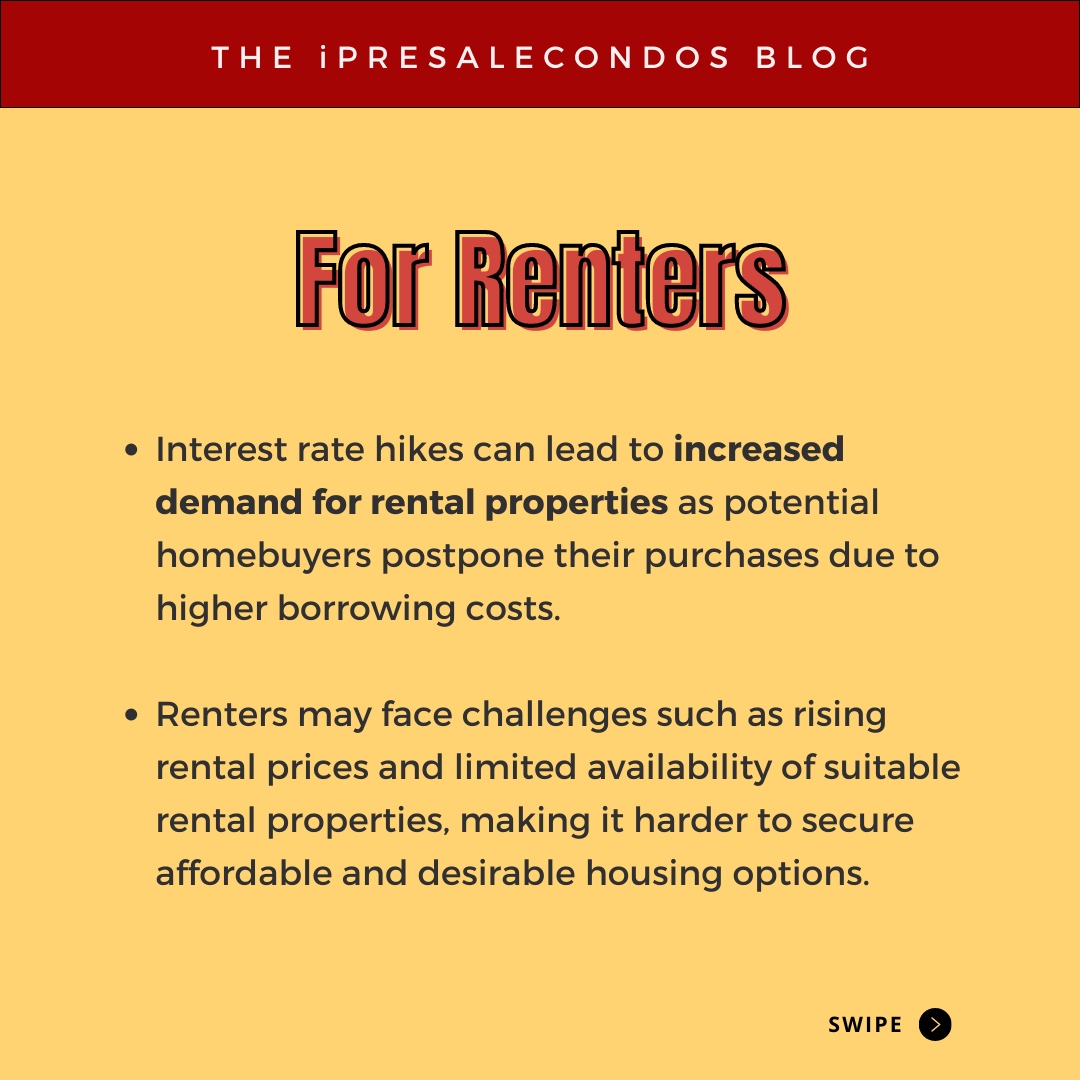 ipresale's tweet image. Bank of Canada just made a move! 💼💰 They've hiked up the interest rates, but how will it impact you? Let's dive in and explore what this means for your finances. 💸💡 #BankOfCanada #InterestRates #FinancialImplications #ipresalecondos