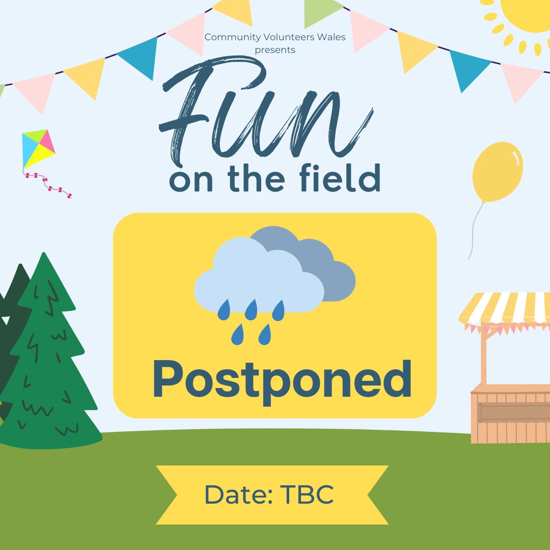 Rain has unfortunately stopped play with Fun on the Field this weekend!🌧️ Please bear with us as we arrange a new date with the council, our stall holders and entertainers. We will announce the new date as soon as possible. 💙