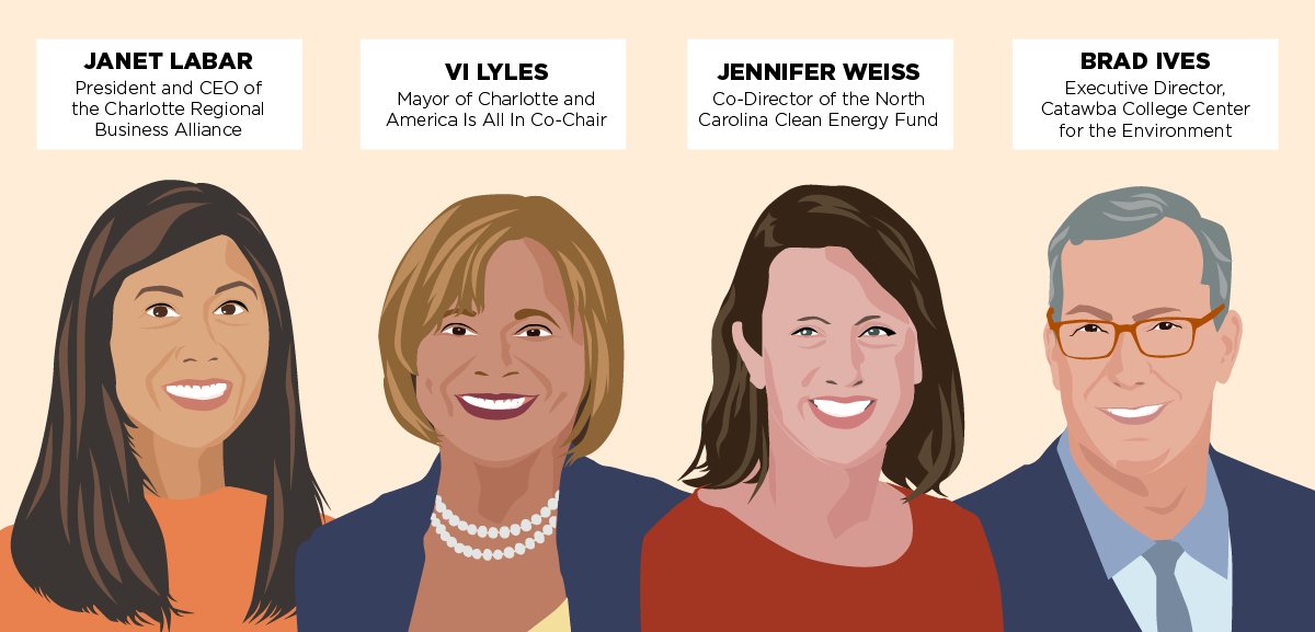 Another fun digital illustration I've done 😬 for a very exciting <a href="/americaisallin/">America Is All In</a> event happening TODAY in Charlotte, NC!!