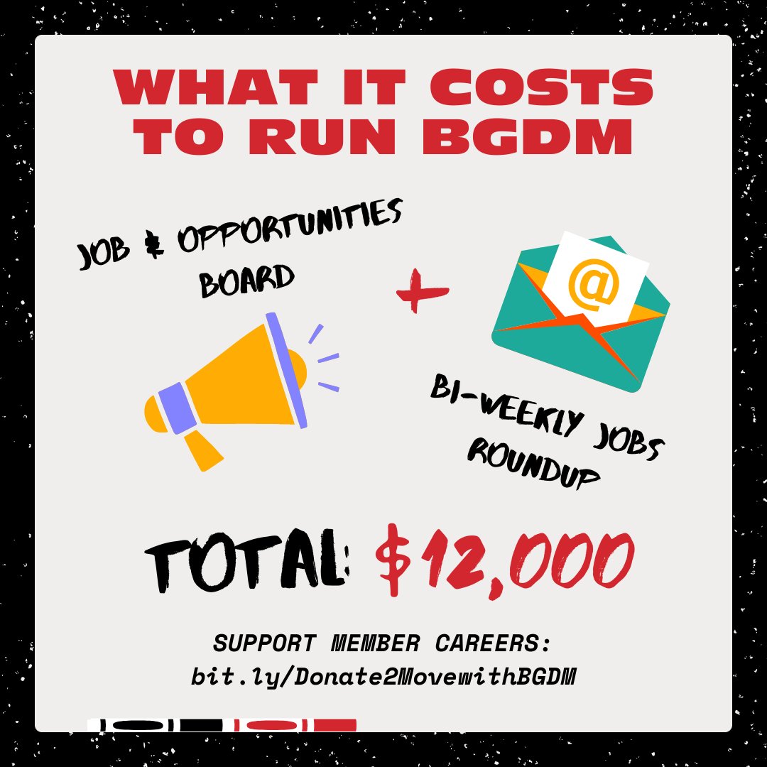 bgdocmafia's tweet photo. Here's what it takes to run BGDM and what your donations support! We need your help to reach $50K by Monday, or we might have to cut some of these programs 😢 ⏩ https://t.co/tYwGgThlQN https://t.co/6JugE8zq8W