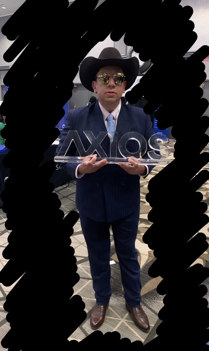 Alert: @RussContreras has arrived at #AAJA23 and he wants to talk Axios with you. Stop by our booth to say howdy do. 🤠(Also, no, I do not take photoshop commissions. Ty for inquiring.) #axiosataaja
