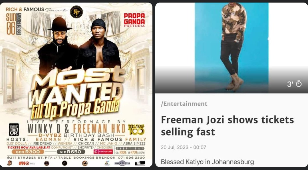 vigilancefam's tweet photo. Imagine you have a show headlined by two Zim artists and the press decides to leave out the other artist just like that. I had never imagined such happening in Zim in 2023. Its despicable. #ibotso #earground https://t.co/Foj0mKzpwF