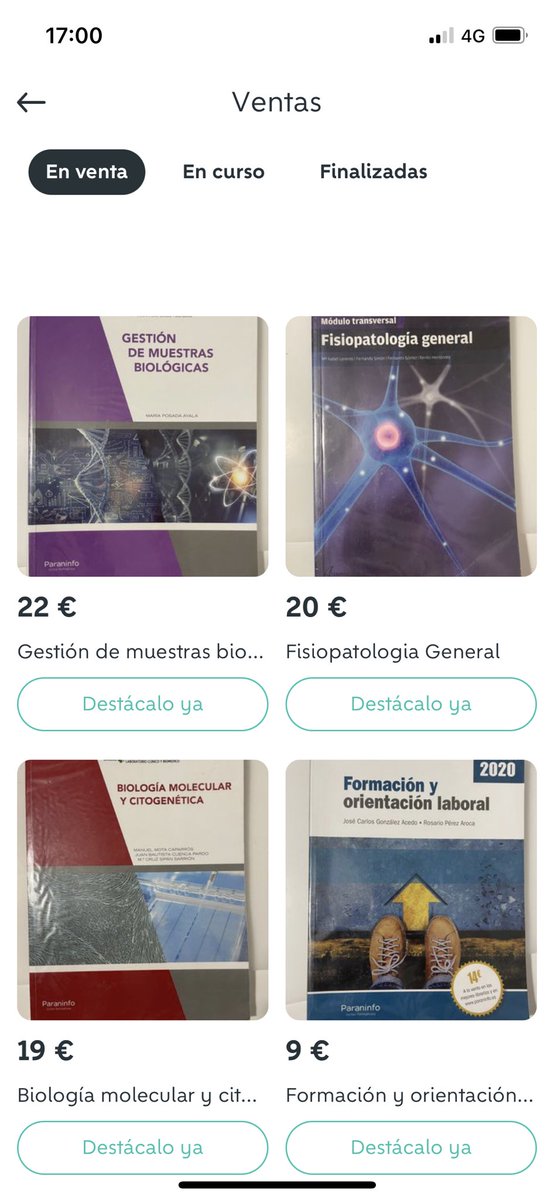 Vendo libros laboratorio clínico y biomédico.

 p.wallapop.com/p/425705697?_p…