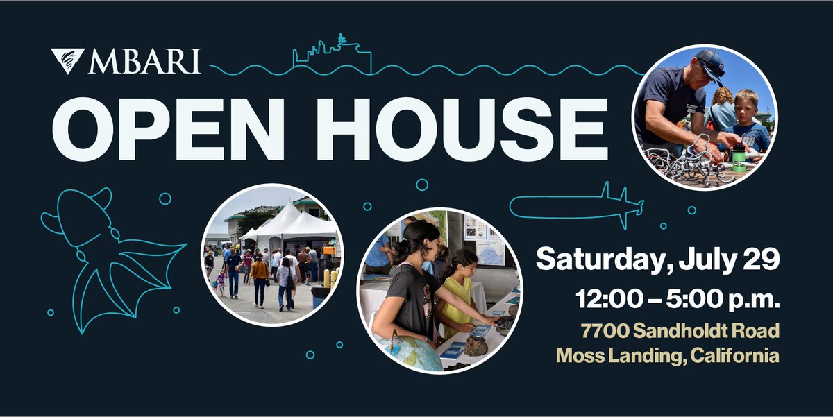Join us at <a href="/MBARI_News/">MBARI</a> Open House on Saturday, July 29, 12:00 to 5:00 p.m. to learn about MBARI’s latest ocean discoveries and technology innovations.

Check out our tent to learn more about Ocean Vision AI!

More info: mbari.org/about/events/o…