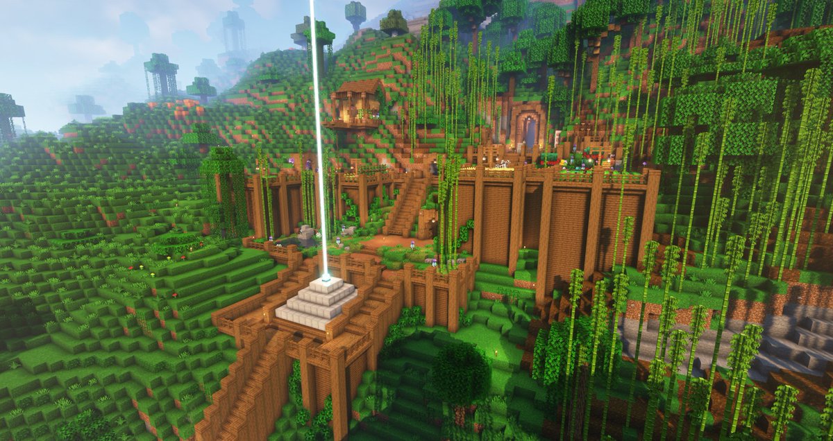 ObiSMP's tweet photo. Welcome to Mini Hill! A town meant for the shorter side of the smp! It was built by the lovely @SkulIywagg! https://t.co/ImrHlbICyN