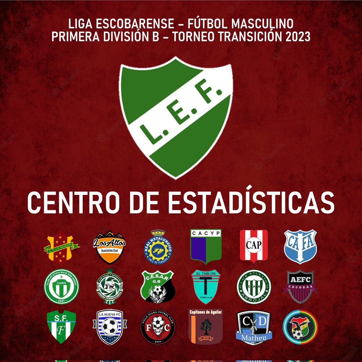 ligaescobarok's tweet photo. 🔢Las estadísticas de Primera División B - fútbol masculino 2023🏆

Presentamos el resumen estadístico que dejó la finalización del Torneo Transición 2023 de la Liga Escobarense en la Primera B.

¡Felicitaciones a todos los clubes por su participación!⚽ https://t.co/qnGPIv7Nla