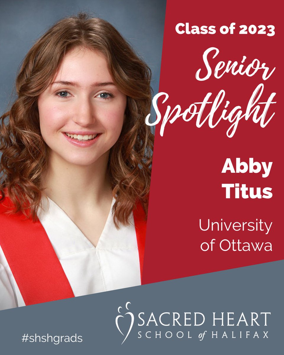 An avid climber, our graduate of the day, Abby Titus, will be scaling to new heights at the @uOttawa where she’ll begin her Kinesiology studies this fall. We couldn’t be more excited for you, Abby! #shshgrads #MySHSH #graduation