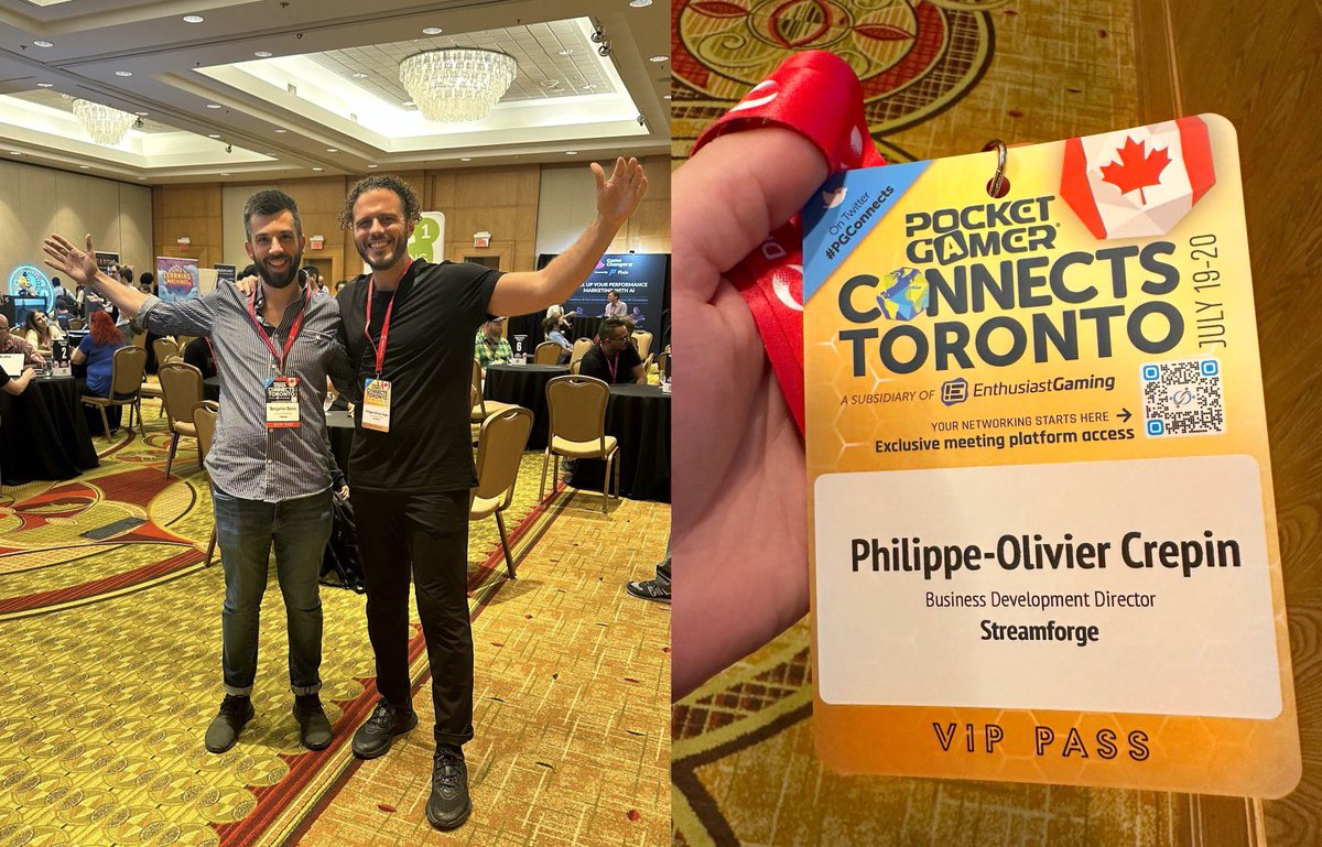 pocrepin's tweet photo. �� From kindergarten to #PCGConnects, @SenorBenji (aka the latency shredder) & myself are currently rock and rollin’ on the floor at Pocket Gamer Connects in Toronto! 

💼 Last call today for anyone who wants to chat influencer marketing, tech, or gaming. 🎮

📲Shoot me a DM or connect with me on meet-to-match! 

#pocketgamerconnects #pocketgamerconnectstoronto #gaming #mobilegaming #ai #influencermarketing #growthmarketing #dataanalytics