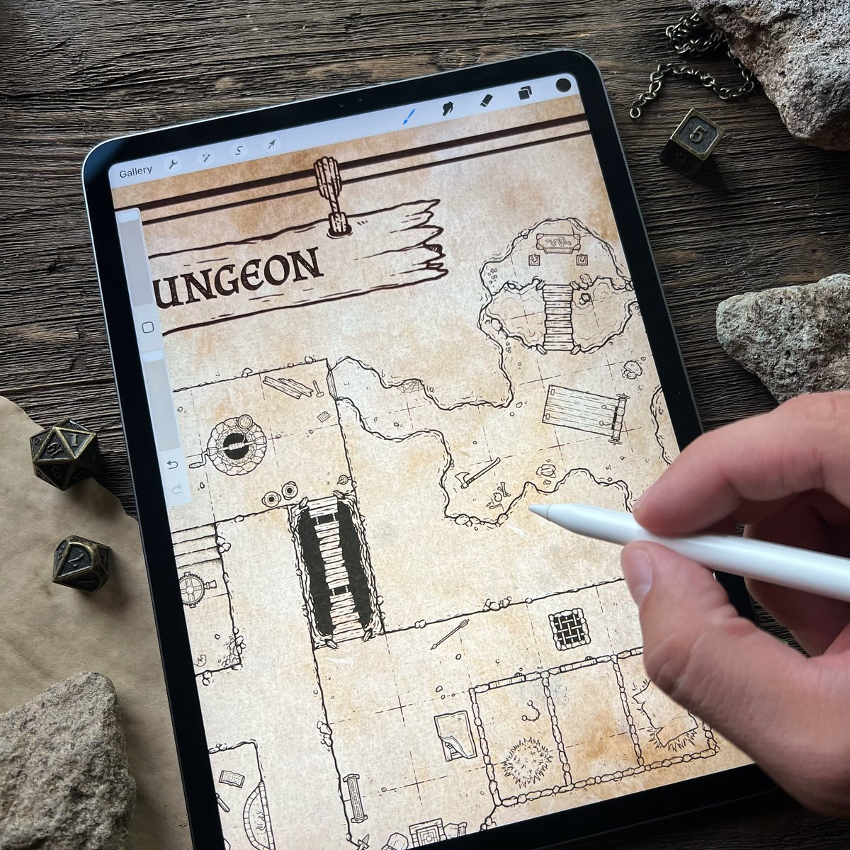 MapEffects's tweet image. ⚔️ Adding the final features to my sample map for the Dungeon Builder!

My goal is for the Dungeon Map Builder to be available in AUGUST. So keep an eye out! If you’re on my email list you’ll be the first to find out when it drops.

#dungeonmaps #dungeonmaster #rpg #cartography