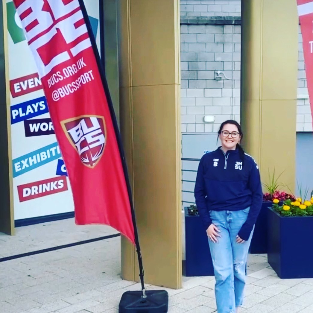 Way to go, Clo! 💪💙🔥

Your VP Activities has been successfully elected as a <a href="/BUCSsport/">BUCS</a> Officer and is set to shape the direction of higher education sport. 

Read more here: 
jmsu.co.uk/articles/way-t… ✨

<a href="/JMSU_Officers/">JMSU Officers</a>
