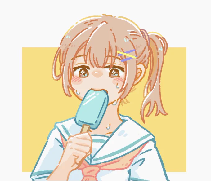 毎日あつーい #落書き #イラスト