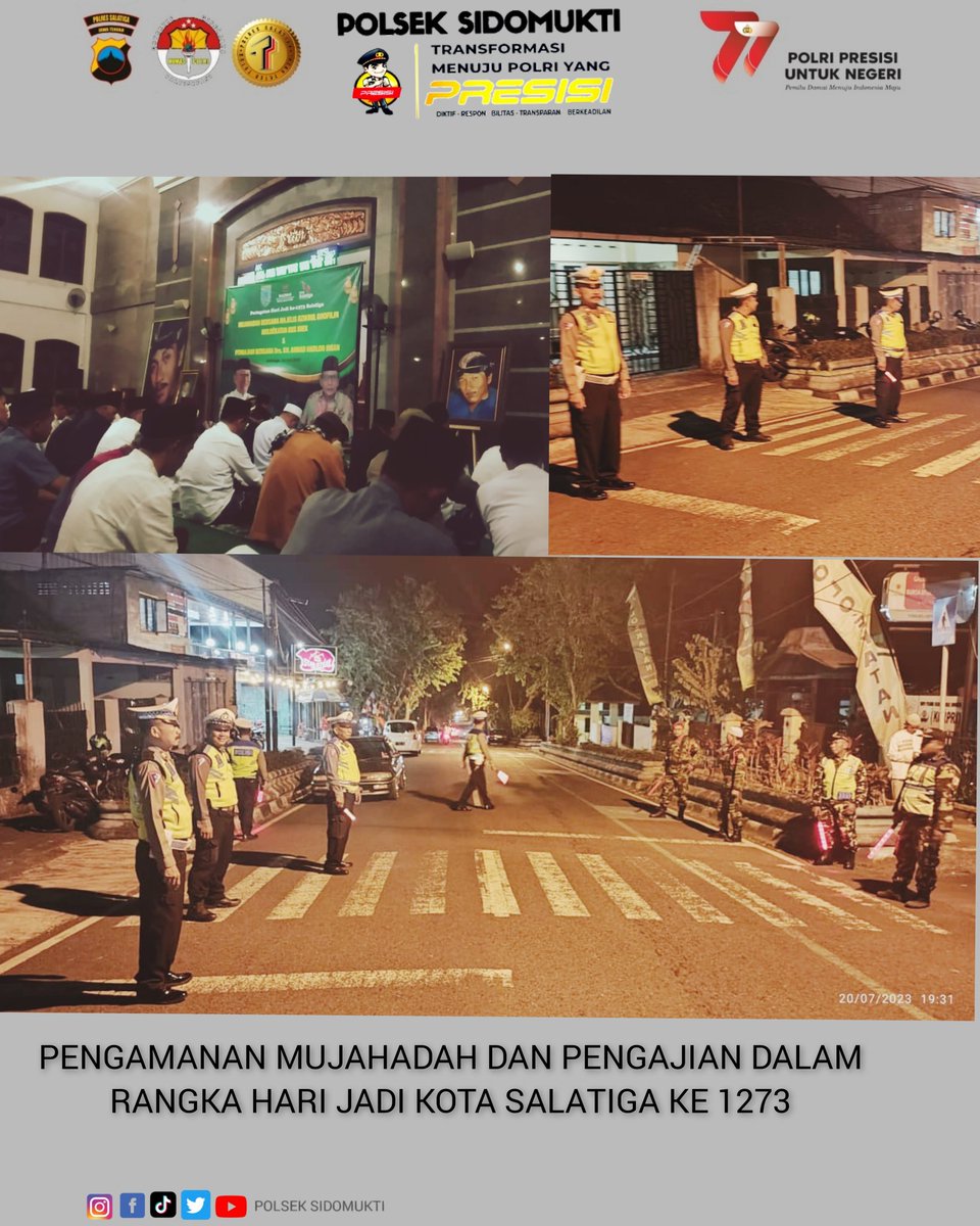 SidomuktiPolsek's tweet image. Pengamanan Mujahadah Dan Pengajian Dalam Rangka Hari Jadi Kota Salatiga Ke-1273 Di Masjid Darul Amal Salatiga. 
#polseksidomuti #pam #mujahadah #pengajian #masjid #harijadi #Salatiga
