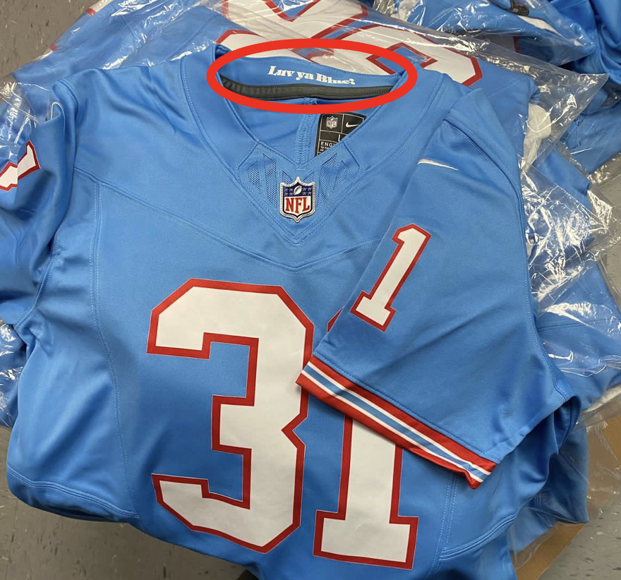 Houston oilers cheap shirt nike