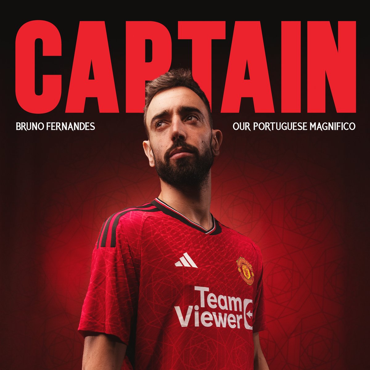 ManUtd's tweet photo. Introducing our new club captain: @B_Fernandes8 💪©️

#MUFC