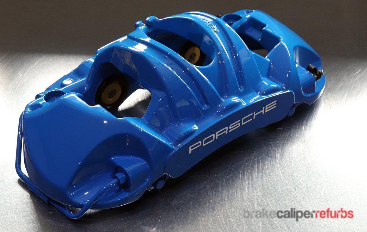 RefurbsCalipers's tweet photo. S H A R K - #porsche #cayman #spyder #cermaic calipers #refurbished / #refinished in Porsche #sharkblue with white details for another amazing @jzmporsche creation. 

#bcr
#caliporn
#calipers
#caliperpainting
#bigbrakes
#caliperservicing
#ceramiccaliper
#porschecalipers https://t.co/9Ky3hcKk7E