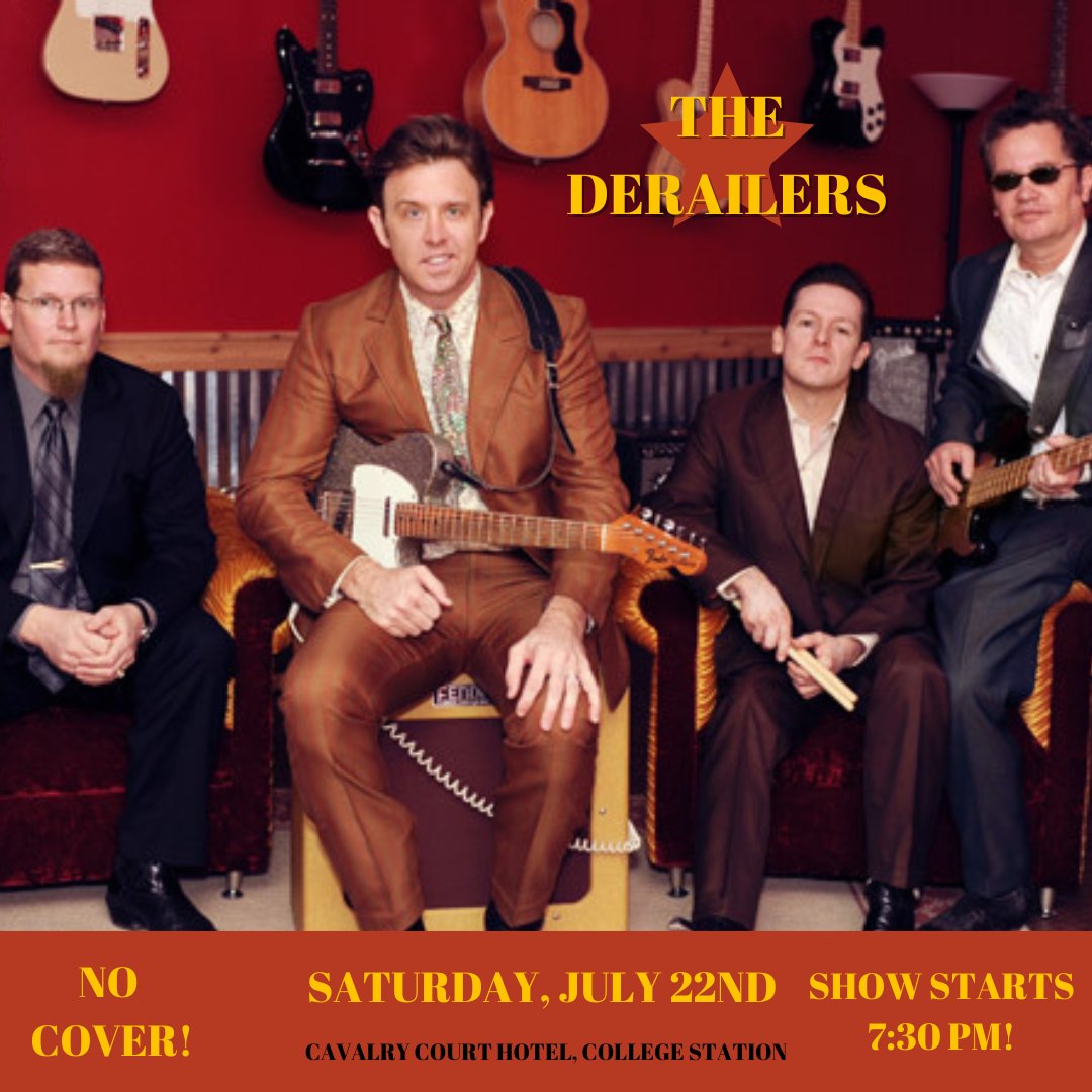 Our Summer Live Music Series continues this weekend at The Canteen Bar &amp; Grill featuring The Derailers! Grab a drink and enjoy a great time in our outdoor courtyard!
NO COVER, ALL AGES SHOW.
Book Staycation: bit.ly/3hYkG8i
Learn More: fb.me/e/3zz0037sX