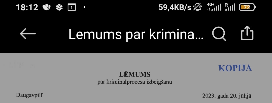 Sakarā ar to, ka es tiku piekauts 04.05. saņēmu lēmumu. Liels paldies <a href="/Valsts_policija/">Valsts policija</a> par to, ka mēs nevaram justies droši savā valstī. Noziedznieks netiek nekādi sodīts, var sist cilvēkus tālāk. Nekādas pat minimālās pamācības.
Iesim pārsūdzēt lēmumu.