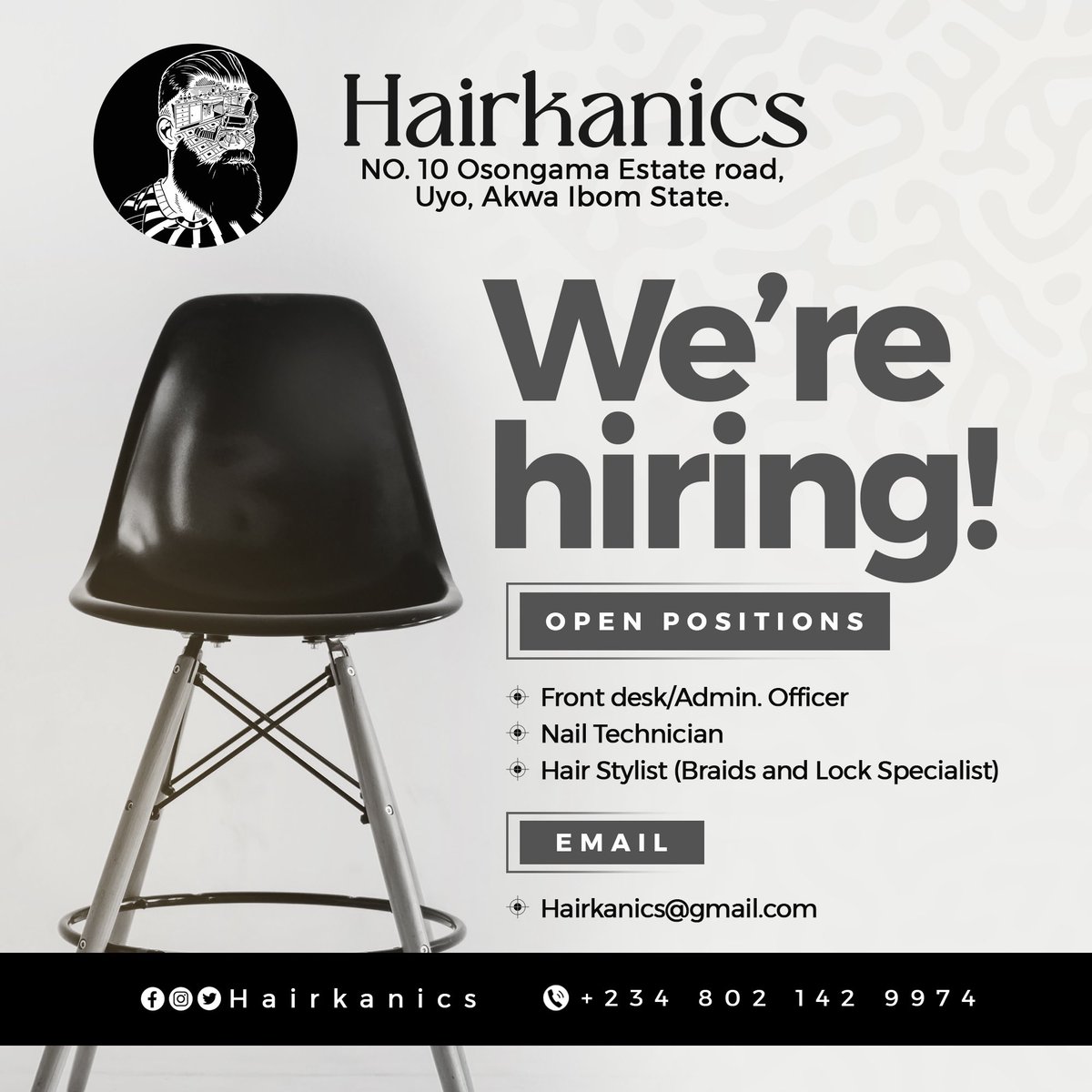 hairkanics's tweet photo. V A C C A N C Y !!!
Front Desk position is location specific. Candidate must reside around Oron road , Osongama, Edet akpan Avenue axis of Uyo.
#Uyotwitter
#AkwaIbomTwitter
@TheRoseAkai @TantalizersUyo @asterizzle @ubyicy @Dark_Intensity @ibikara @BittoBryan @ibomairlines https://t.co/fl9VwQREsA