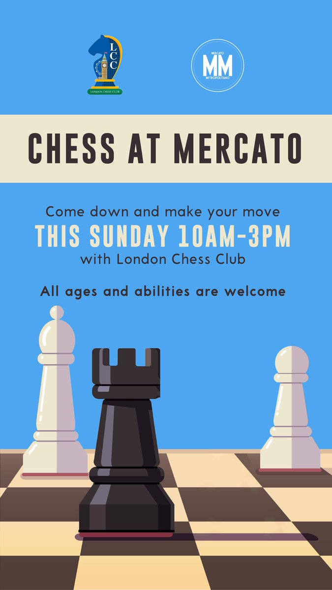 Checkmate♟️ on #InternationalChessDay Make your move this Sunday from 10 am to 3 pm with London Chess Club! All ages and abilities are welcome!