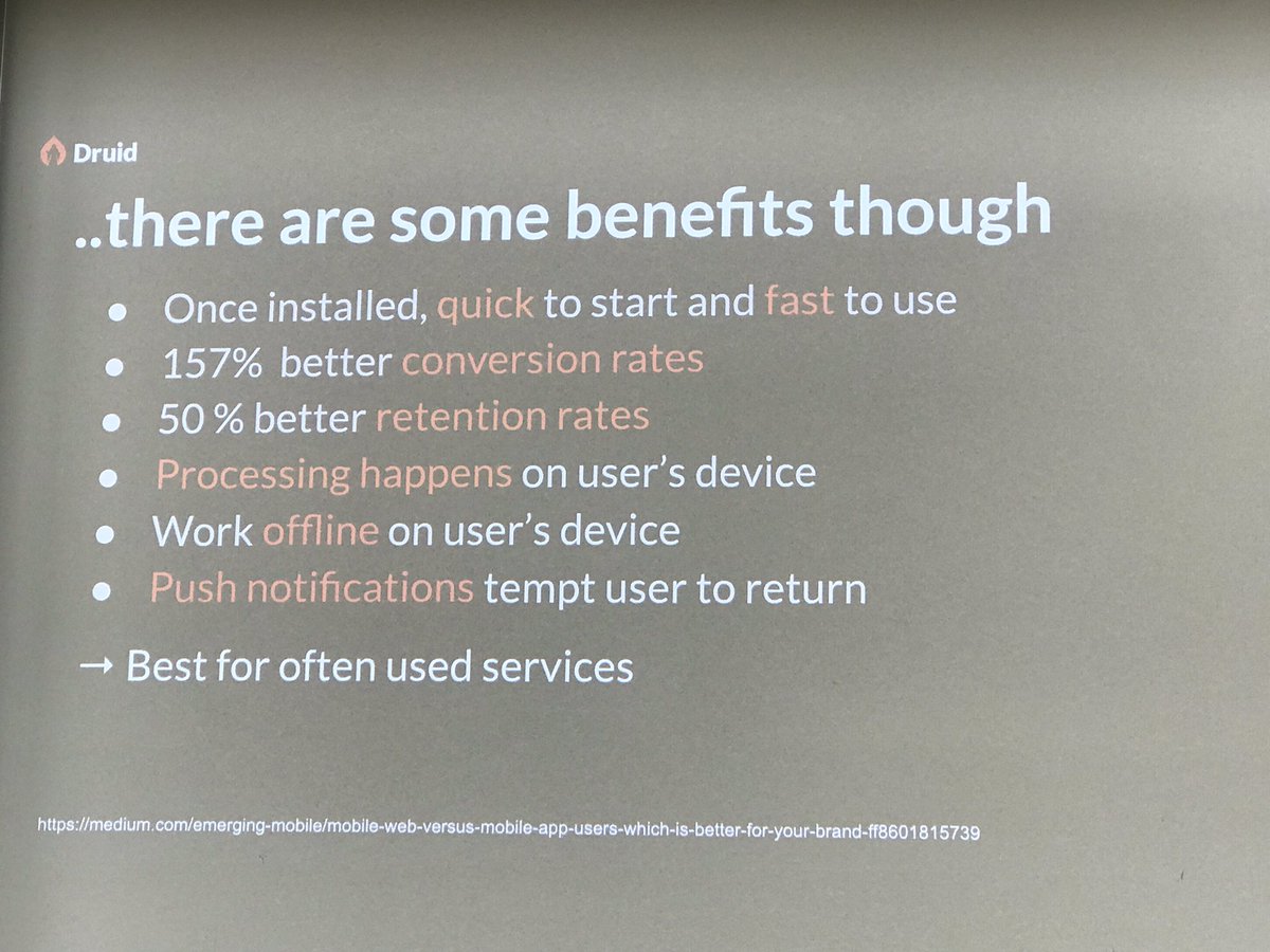 Drupal_Heroes's tweet image. Fair points about native apps by @mikkosh at #DrupalDevDays #DDD23 @druidfi