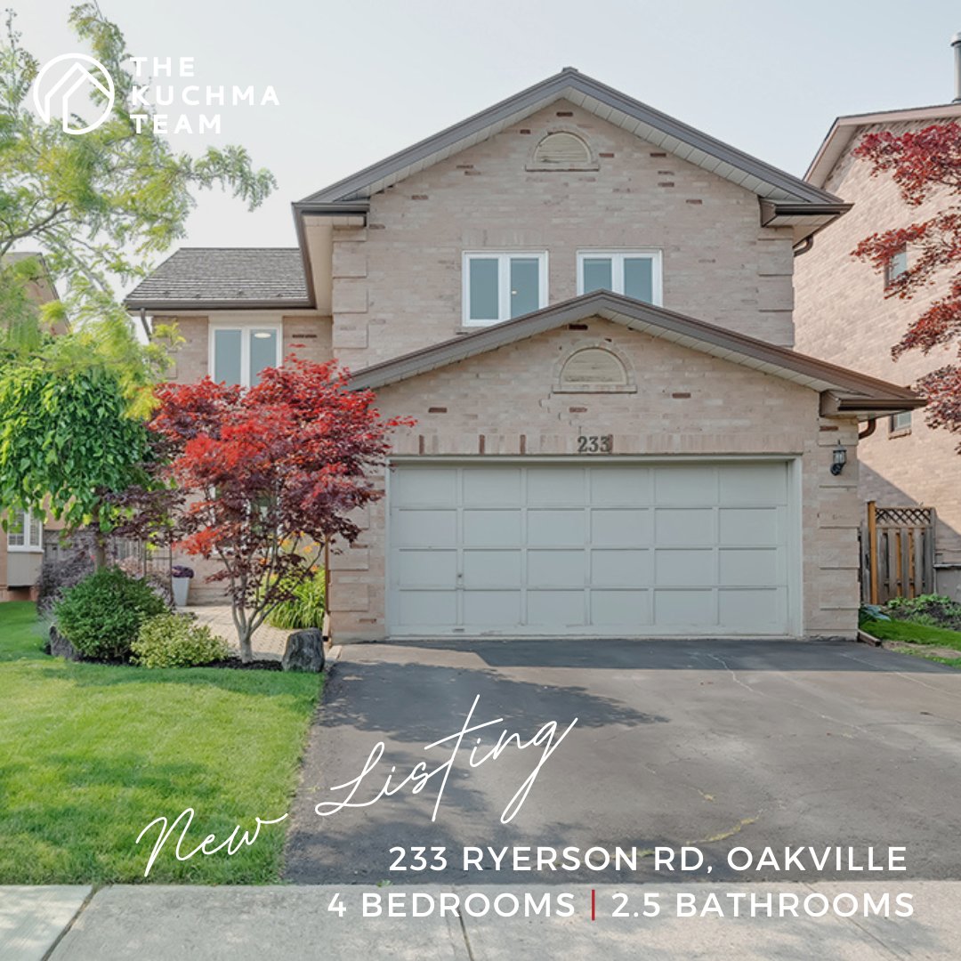 TheKuchmaTeam's tweet photo. Experience the perfect blend of comfort and style in this exquisite 4-bedroom, 2.5-bath home.  Open house: Sunday, July 23rd 2-4 pm! 233 Ryerson Road is offered at $1,774,900!
.
.
.
#thekuchmateam #realestate #oakville https://t.co/b44kYPY5ar