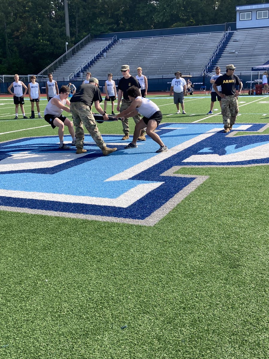 coachpathall's tweet photo. Worked on our toughness and teamwork (and got a good workout) today with @AWACP2! Great job, Hounds! #COMPETE https://t.co/lseuxGPrVL