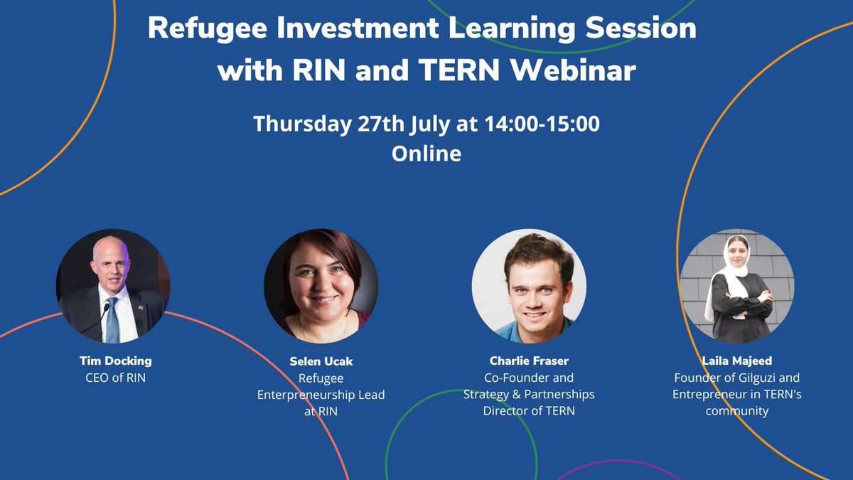 Are you interested in the potential for social investment to unlock refugee self-reliance?💭

If so sign up to our refugee investment learning session in partnership with the Refugee Investment Network (RIN) and The Entrepreneurial Refugee Network (TERN). 💻

Attend the webinar