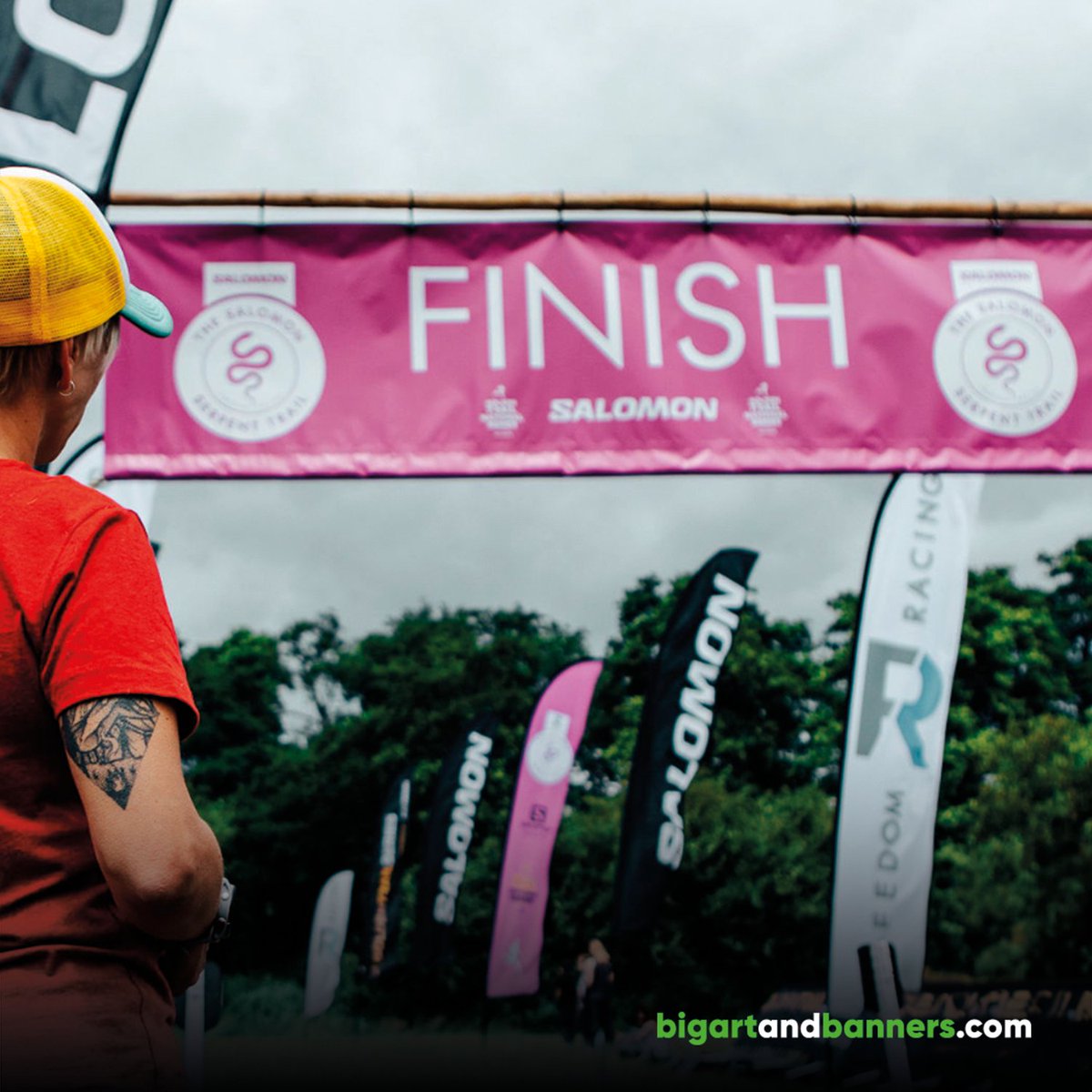 bigartandbanner's tweet image. Ready.. set.. GO! 🏃 🏁  We had the pleasure of supplying Freedom Racing with the graphics for their Salomon Serpents Trail Race and we are as happy to see them in action as the racers are to finish!  #largeformatprint #PVCbanners #graphics #flags #banners #print