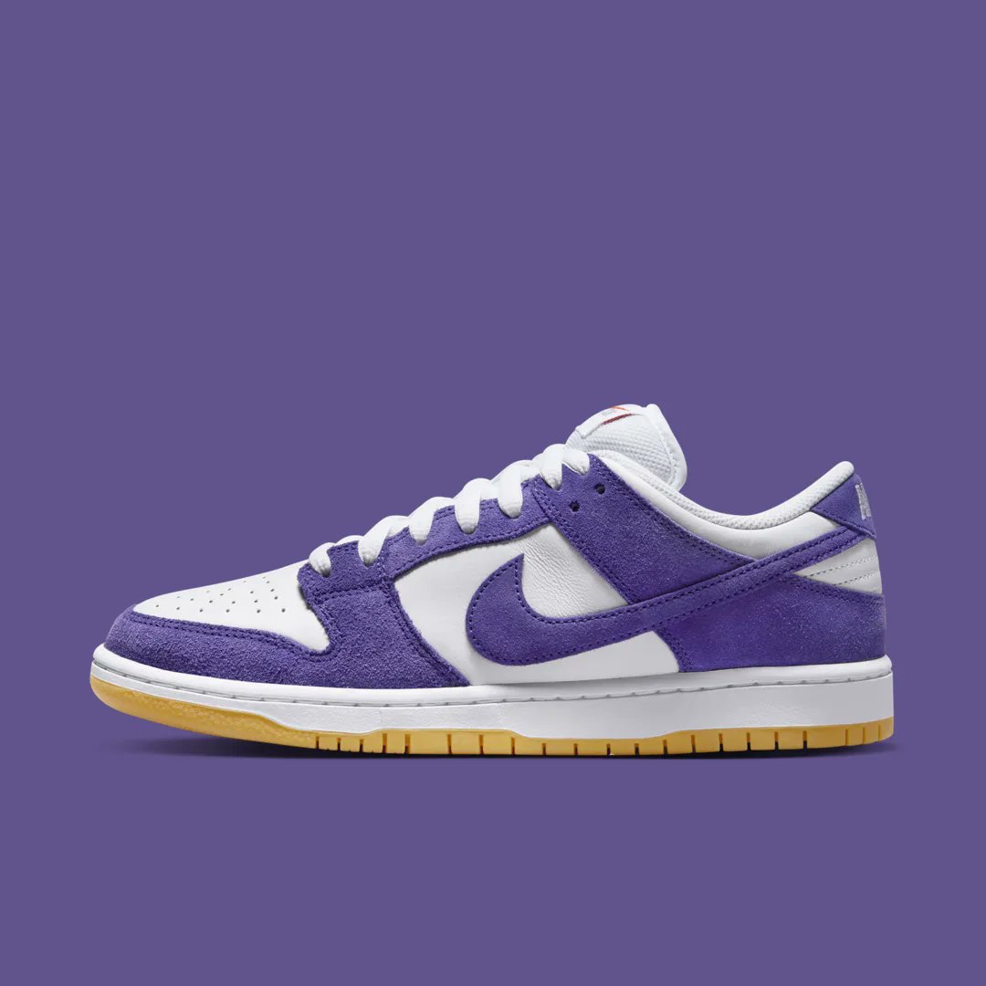 TheSiteSupply's tweet photo. The Nike SB Dunk Low “Purple Suede” is coming soon 💜 https://t.co/WPrrMUzKkH https://t.co/SsVXIO2G9Q