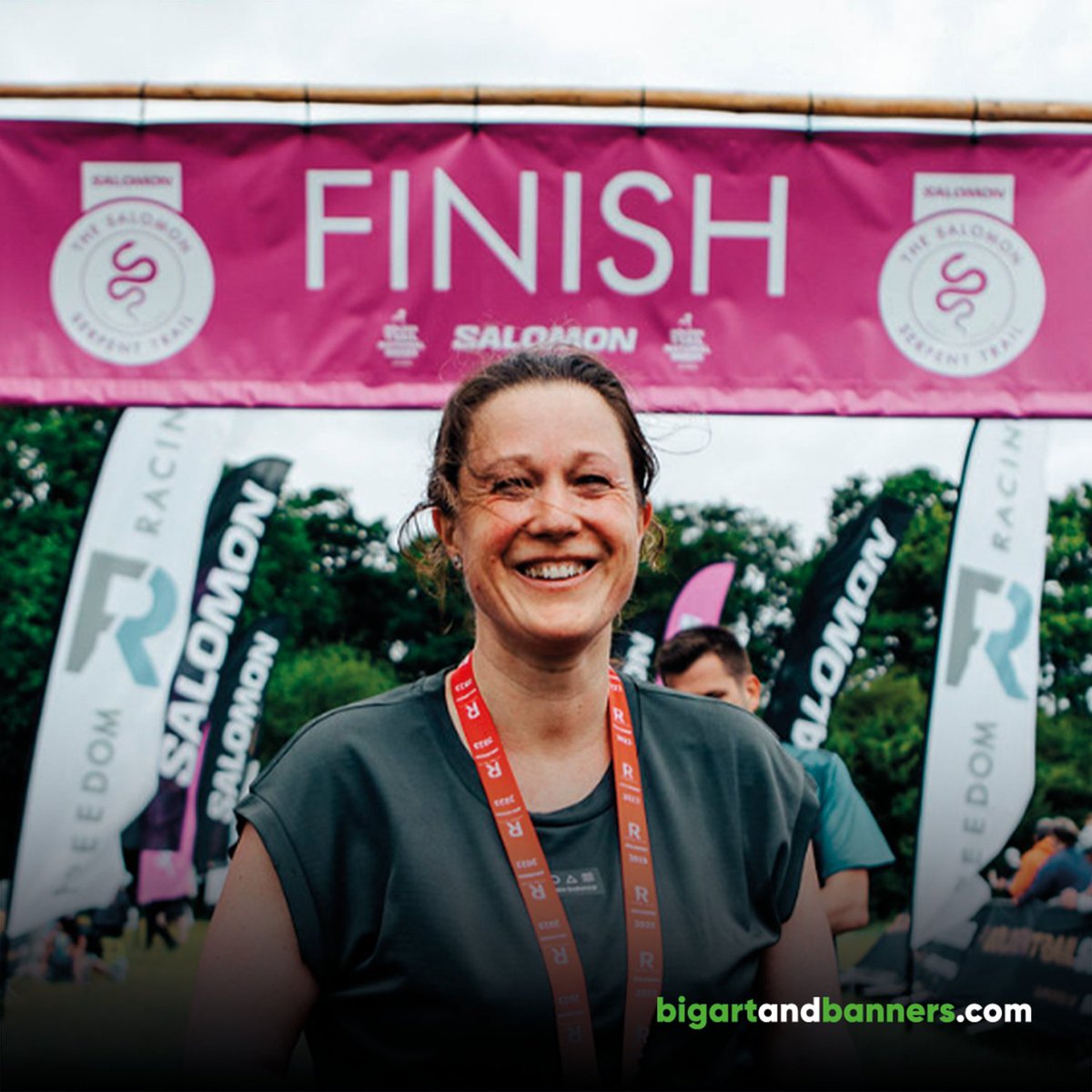 bigartandbanner's tweet image. Ready.. set.. GO! 🏃 🏁  We had the pleasure of supplying Freedom Racing with the graphics for their Salomon Serpents Trail Race and we are as happy to see them in action as the racers are to finish!  #largeformatprint #PVCbanners #graphics #flags #banners #print