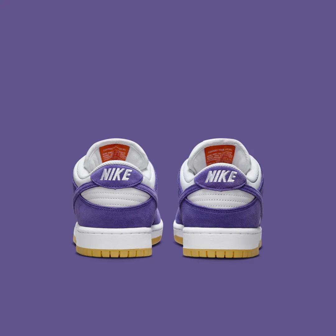TheSiteSupply's tweet photo. The Nike SB Dunk Low “Purple Suede” is coming soon 💜 https://t.co/WPrrMUzKkH https://t.co/SsVXIO2G9Q