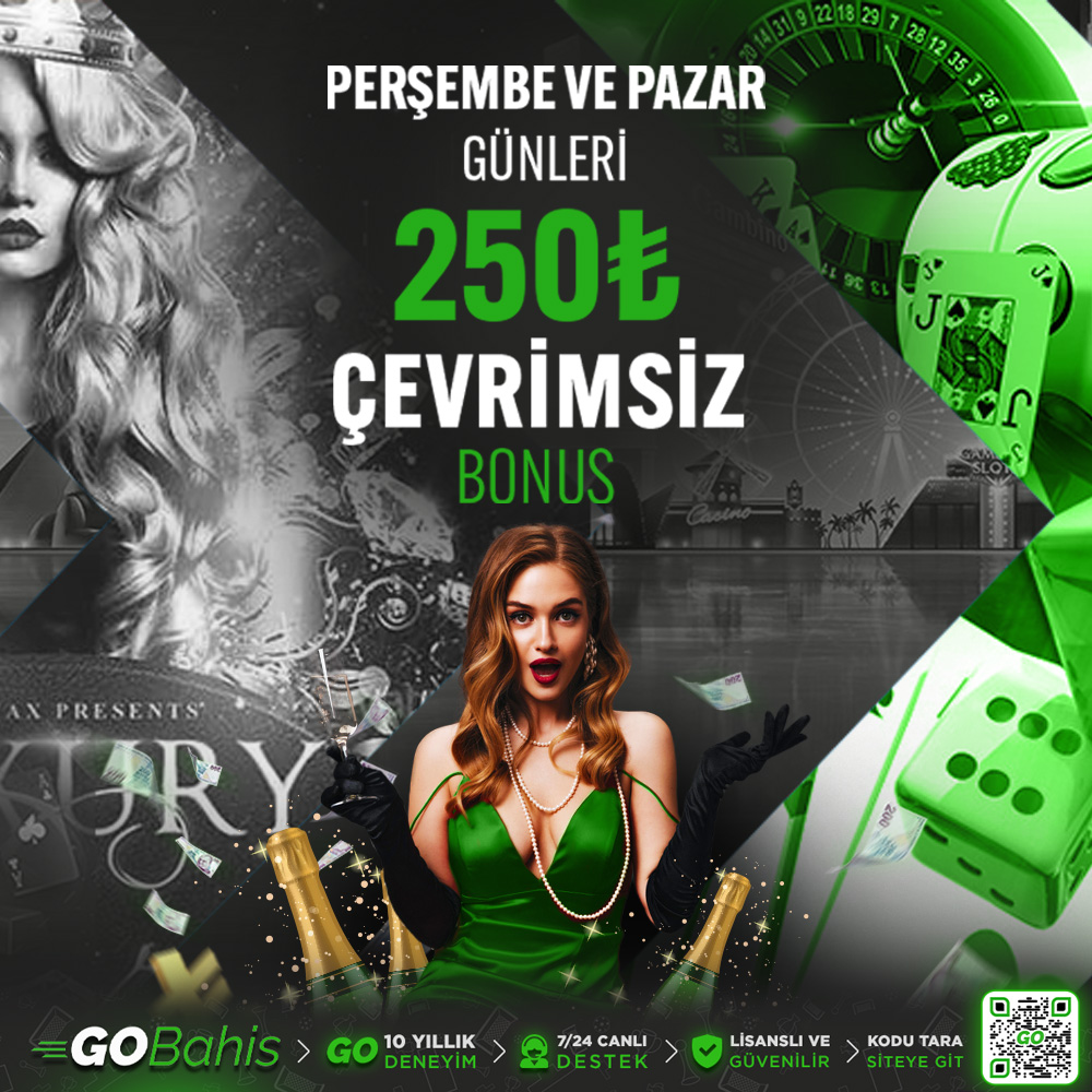 GoBahisResmii's tweet photo. 🌟GOBahis İle ÇEVRİMSİZ BONUS GÜNÜ !

🏆PERŞEMBE Gününe Özel Çevrimsiz Bonus Seni Bekliyor !

🍀ARAMIZA HEMEN KATIL ! PERŞEMBE BONUSUNDAN YARARLAN !

💥Tüm Detaylar İçin Sitemizi Ziyaret Edebilirsiniz💥

https://t.co/niRhtvQtYX https://t.co/YhGh5tdRXd