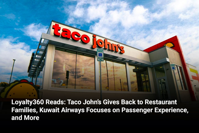 MJohnsonLoyalty's tweet image. Loyalty360 Reads: @tacojohns Gives Back to Restaurant Families, @KuwaitAirways Focuses on Passenger Experience, and More

Read here: ow.ly/9fYy50PhiFh
#loyaltyprograms #rewardsprograms #cx