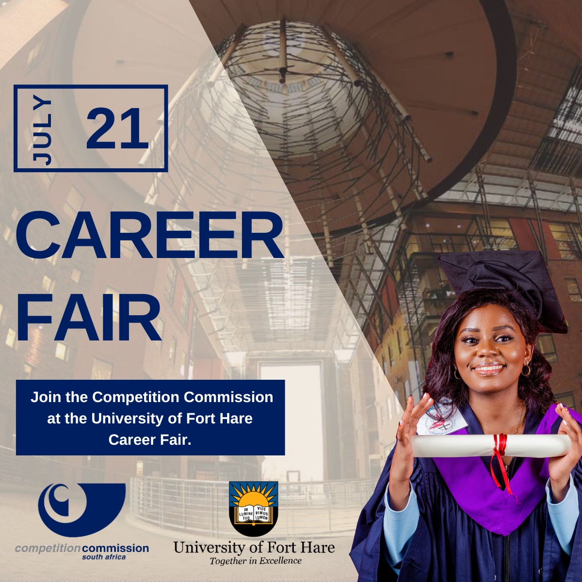 CompComSA's tweet photo. Career Fair
Learn about #careeropportunities in the fields of #competitionlaw and #competitioneconomics.
#compcom #careerfairs2023 https://t.co/1LR6uGjuNV