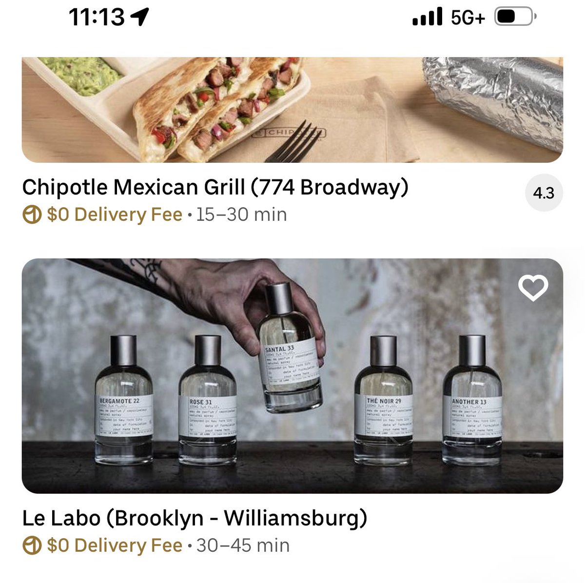 goldenpolaroid's tweet photo. What do you want for lunch babe? I’m ordering from Le Labo https://t.co/oYid7k6hIn