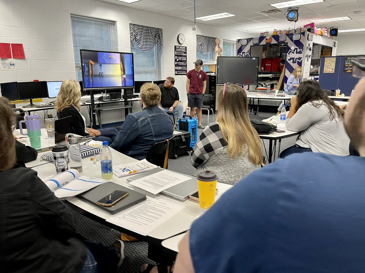 Incredible Filmmaker, Animator, <a href="/PikevilleHigh/">Pikeville High School</a> Freshman, Coleman H. demoed interview protocol as he interviews local innovator for jr high teachers @ 23 Drawing on Kinship CT PBL Design Institute + his incredible animation. Empowered Learner!💥 #CTKinship #PanthersInnovate