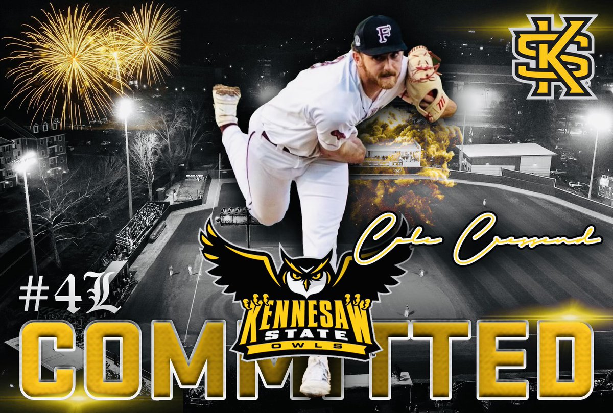 I’m excited to announce that I will be attending Kennesaw State University! 🦉⚾️@ksuowlsbaseball #BeDifferent #HootyHoo