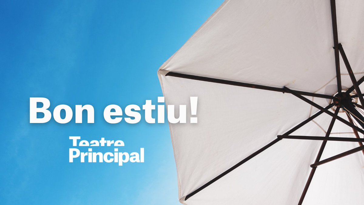 teatreprincipal's tweet photo. Molt bon #estiu a tothom! I #gràcies per donar vida a aquest teatre que tant ens #estimem 💘🤗
Us esperem a partir del #setembre amb els més de 50 espectacles programats.
Recordeu que la taquilla romandrà tancada del 22 de juliol al 29 d'agost. Fins aviat! #ViualPrincipal https://t.co/QNk3Em1ftm