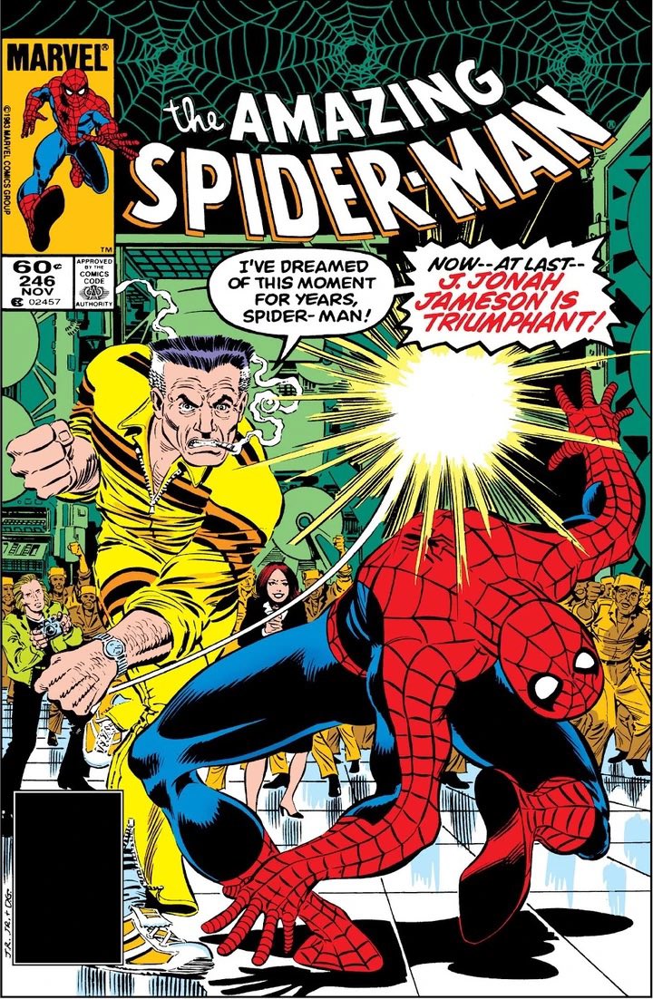ASM #243-246. #RogerStern gives us the return of the Hobgoblin and #JohnRomitaJr draws one of my favorite covers in #244. #Spiderman quits grad school and Mary Jane returns. Stern shows an mastery of the supporting cast and soap opera elements which make the title unique. #Marvel