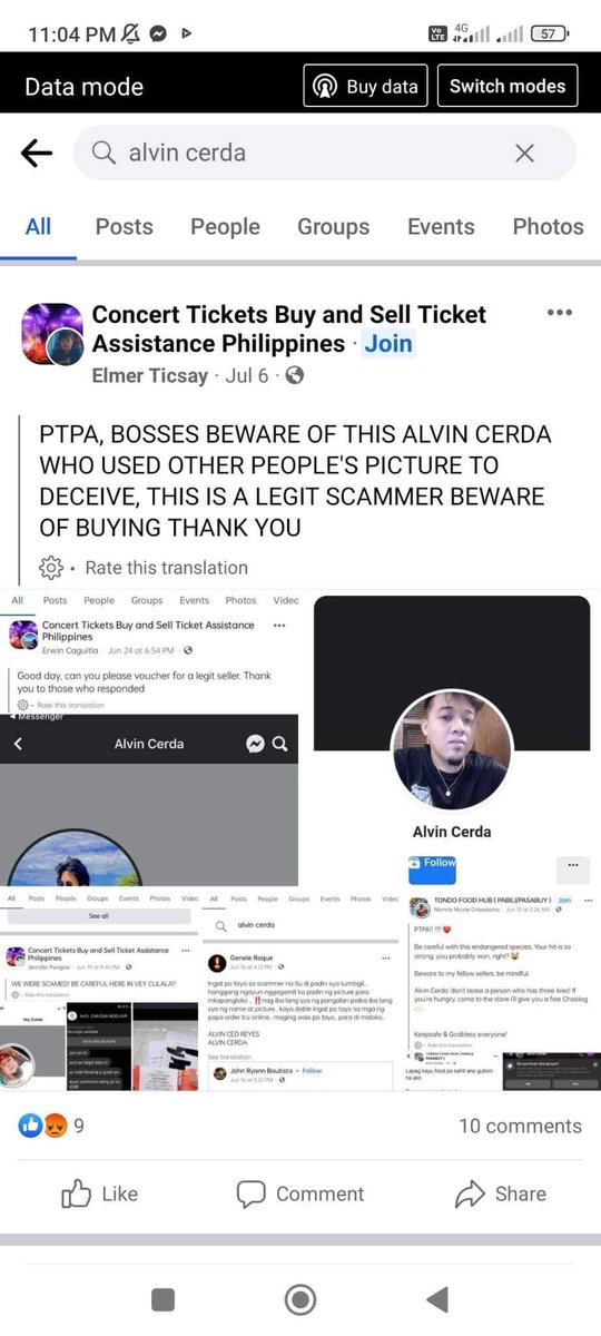Ayaw tumigil mangloko ng tao &amp; once again, ginamit ulit ang Deannasaurs. Everyone, pls be EXTRA CAREFUL with these fake accounts. HINDI PO NAMIN ITO KILALA. Wag po tayo papaloko. Pakireport ang mga accounts ni JOHN ALVIN CERDA, ALVIN CERDA &amp; ALVIN CED REYES.  #scammer