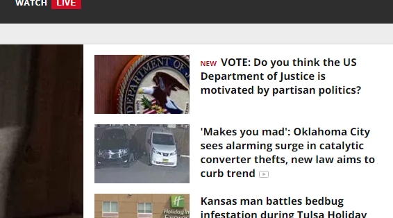 programwitch's tweet image. I forgot that Sinclair owns @OKCFOX  and @KTULNews. It explains the right-wing polls that keep showing up on their websites. Local news has been good on their websites, no complaints towards either staff.  It&apos;s a shame corporate editorial reflects so poorly on them.