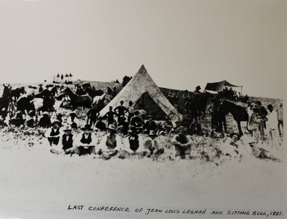 Abitawiskwe's tweet photo. Nearly 5,000 Sioux and their chief Sitting Bull took refuge in the region after the Battle of the Little Big Horn and traded with Jean-Louis Légaré. He spent a great deal of effort and supplies to feed the starving Sioux after the Buffalo had disappeared from the area. #Chicot https://t.co/qLGrkTByPM