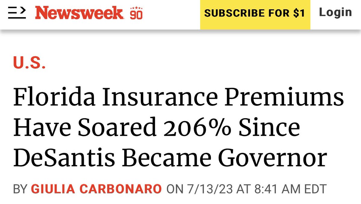 bjoewolf's tweet photo. Governor “everything I don’t like is woke” doesn’t care about Floridians. And we sure are paying the price. https://t.co/C2zTLArmwA