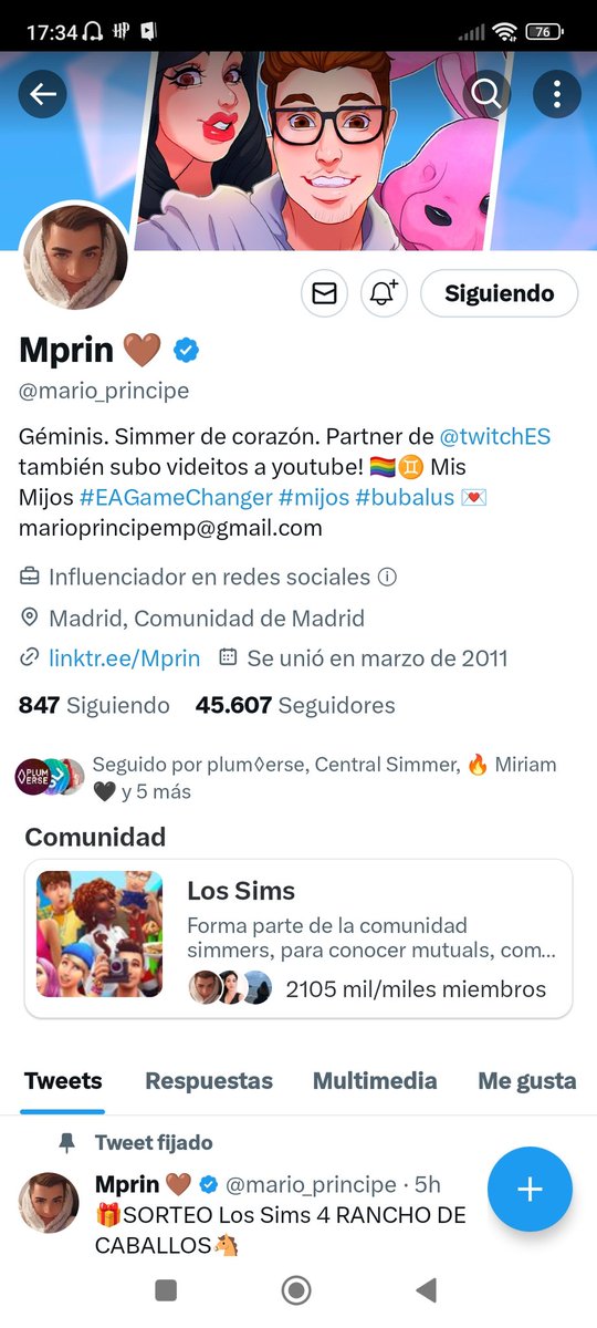 Eva_1410's tweet photo. @mario_principe @LosSimsES Hola, otra vez participando en un sorteo, gracias ☺️ https://t.co/crFk4sPxgq