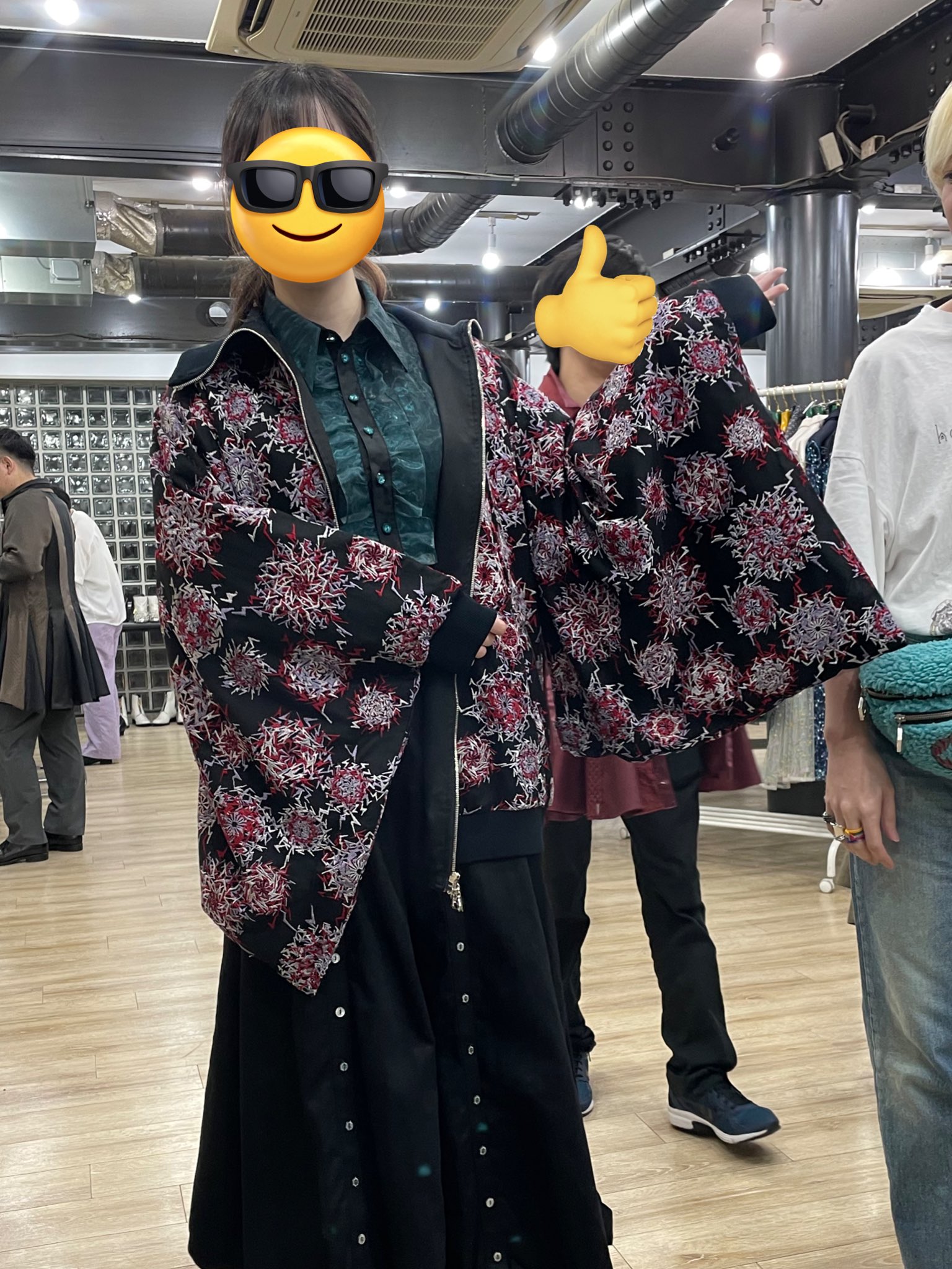 hazama supernova lace blouson