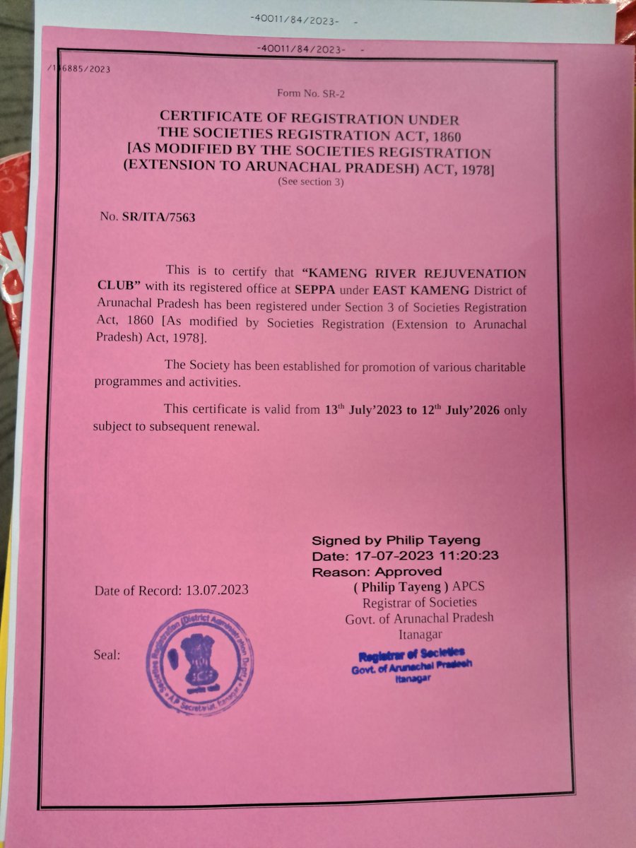 KAMENG RIVER REJUVENATION CLUB tweet media