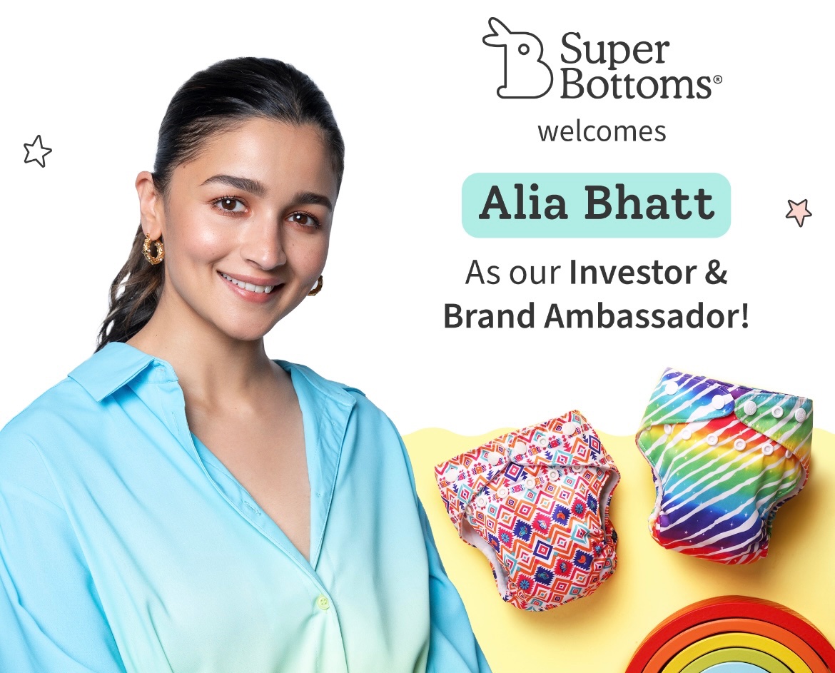 We're thrilled to announce the big news! 🌟

We're absolutely delighted to introduce the newest addition to our SuperBottoms Family – <a href="/aliaa08/">Alia Bhatt</a> as our Investor and Brand Ambassador 😍

A big win for the entire Cloth Diapering Community.
#startups #AliaBhatt
