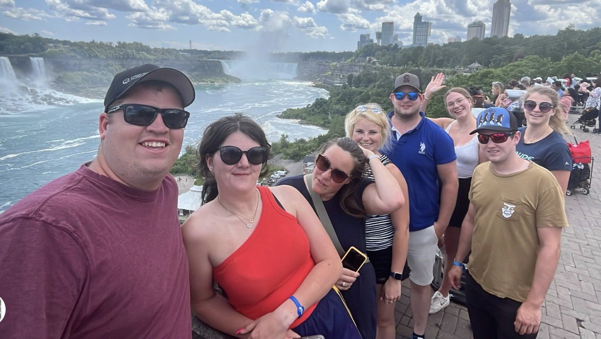 The delegates finally got to see Niagara falls.