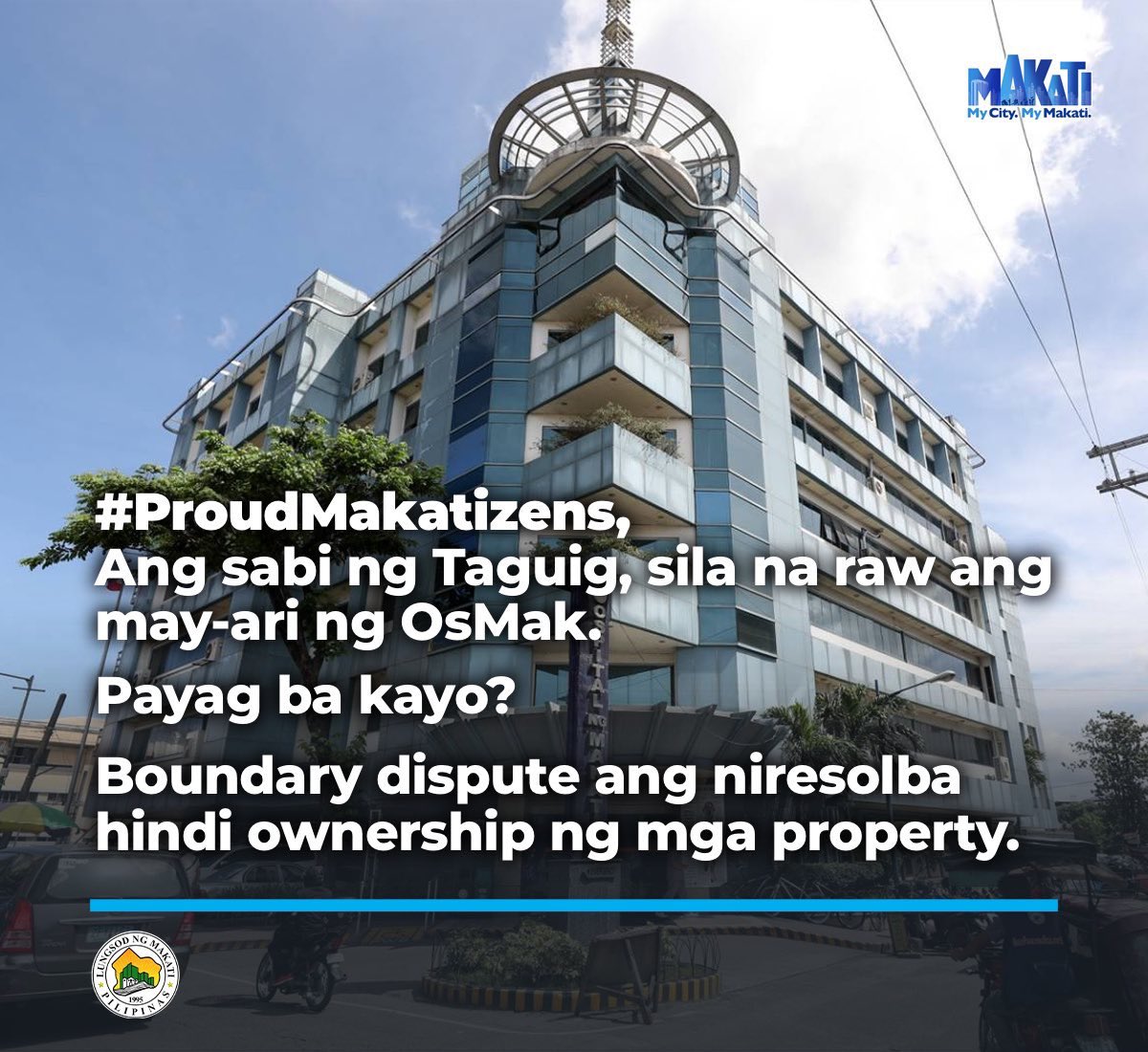 My_Makati's tweet photo. Makati ang nagpatayo, nagpalago at patuloy na tumutustos para sa mabuting kalusugan ng mga #ProudMakatizens.

Pati ba naman ito, gusto pa nilang kamkamin?

#KapitLangWalangBibitaw https://t.co/5muPfcuVau