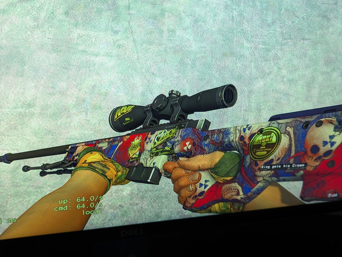 DanielWiley83's tweet photo. @s1mpleO what do you think of my AWP? 

#KingGetsHisCrown https://t.co/N7WcbwpOun